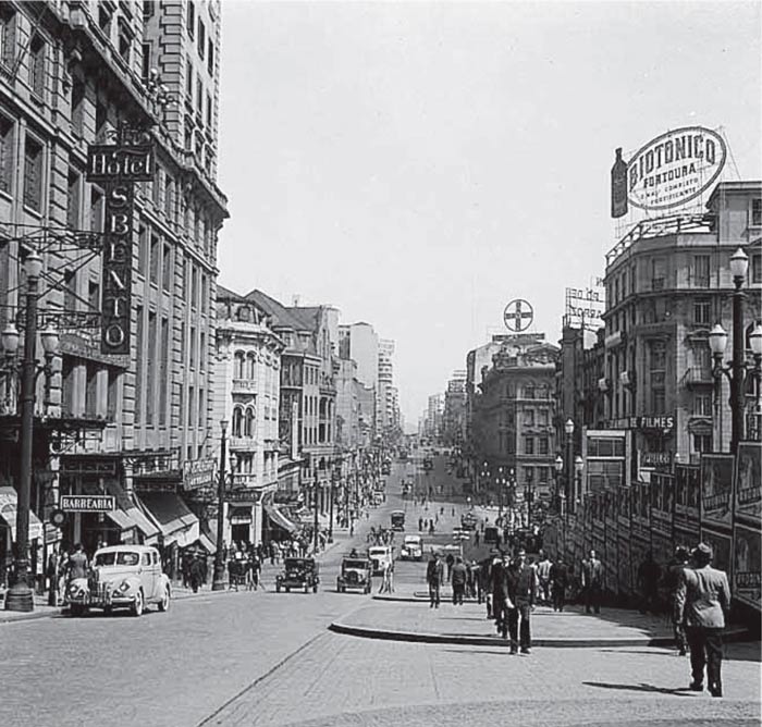 Avenida SÃ£o JoÃ£o, anos 1930. J.B. Duarte