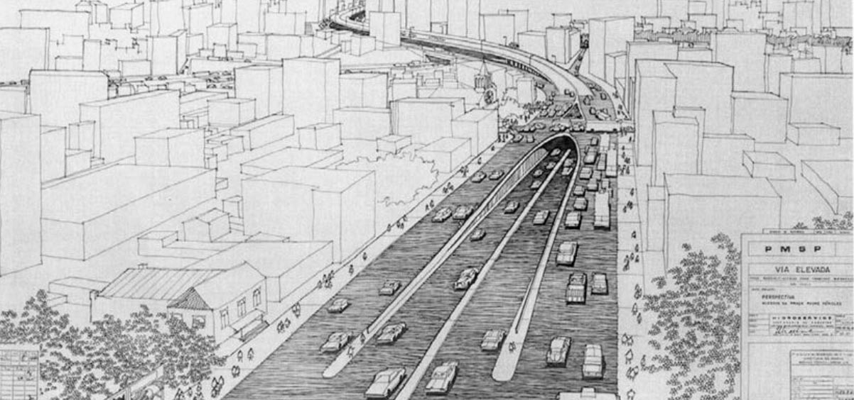 Perspectiva do projeto original, 1969